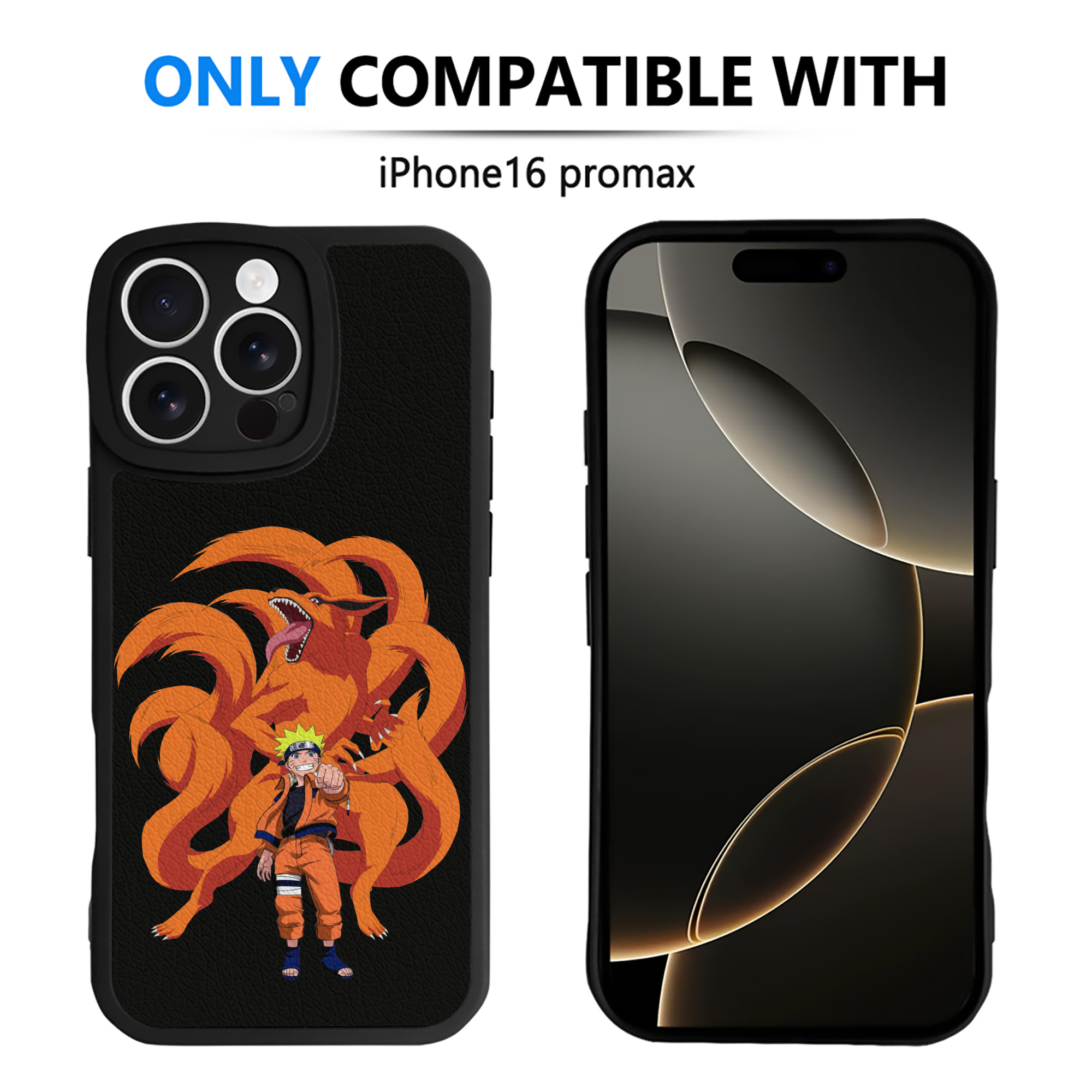 （画像用） NARUTO -ナルト- うずまき ナルト Uzumaki Naruto 【iPhone 16シリーズ対応】シリコンスマホケース（レザー調） 材質：シリコン